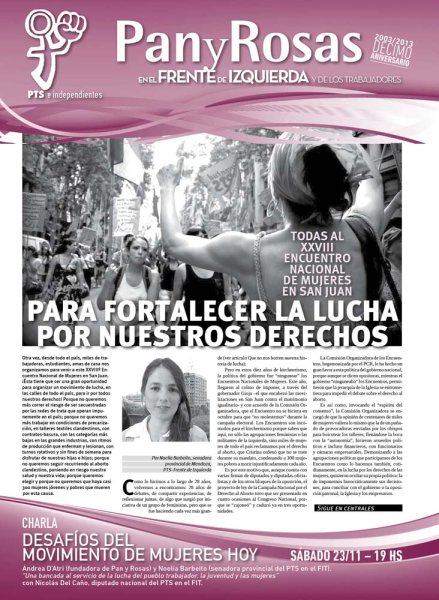 Para fortalecer la lucha por nuestros derechos